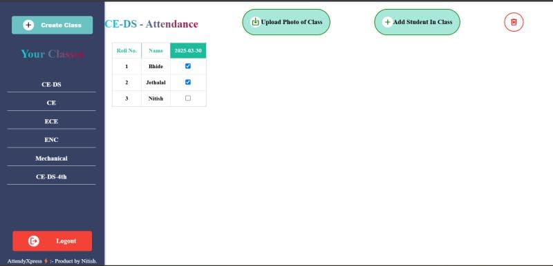 AttendyXpress - Smart Attendance System