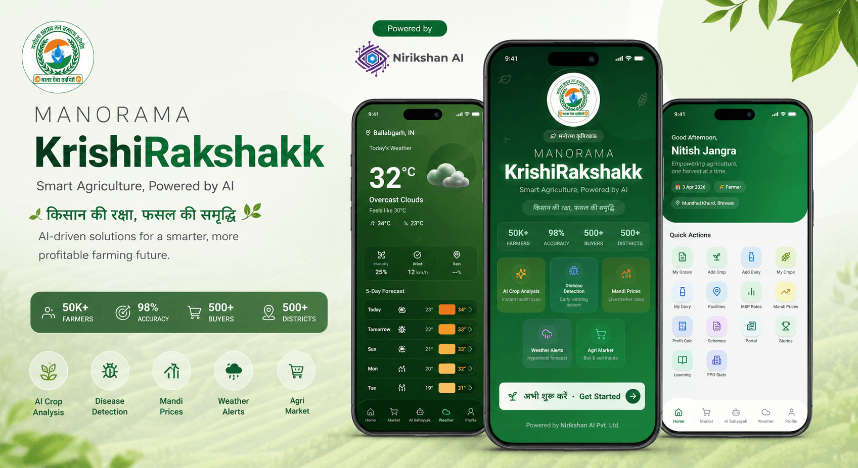 Manorama Krishi Rakshak – AI-Powered Agri Supply Chain Platform