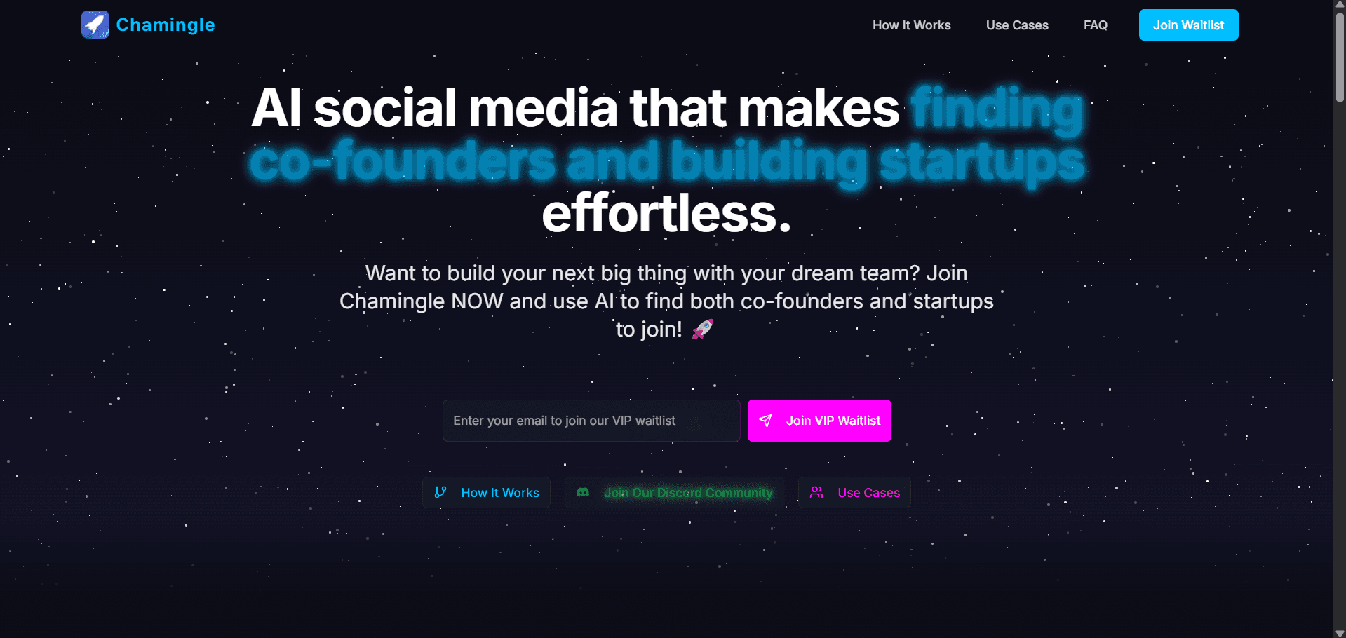 Chamingle – AI-Powered Collaboration Platform screenshot 1