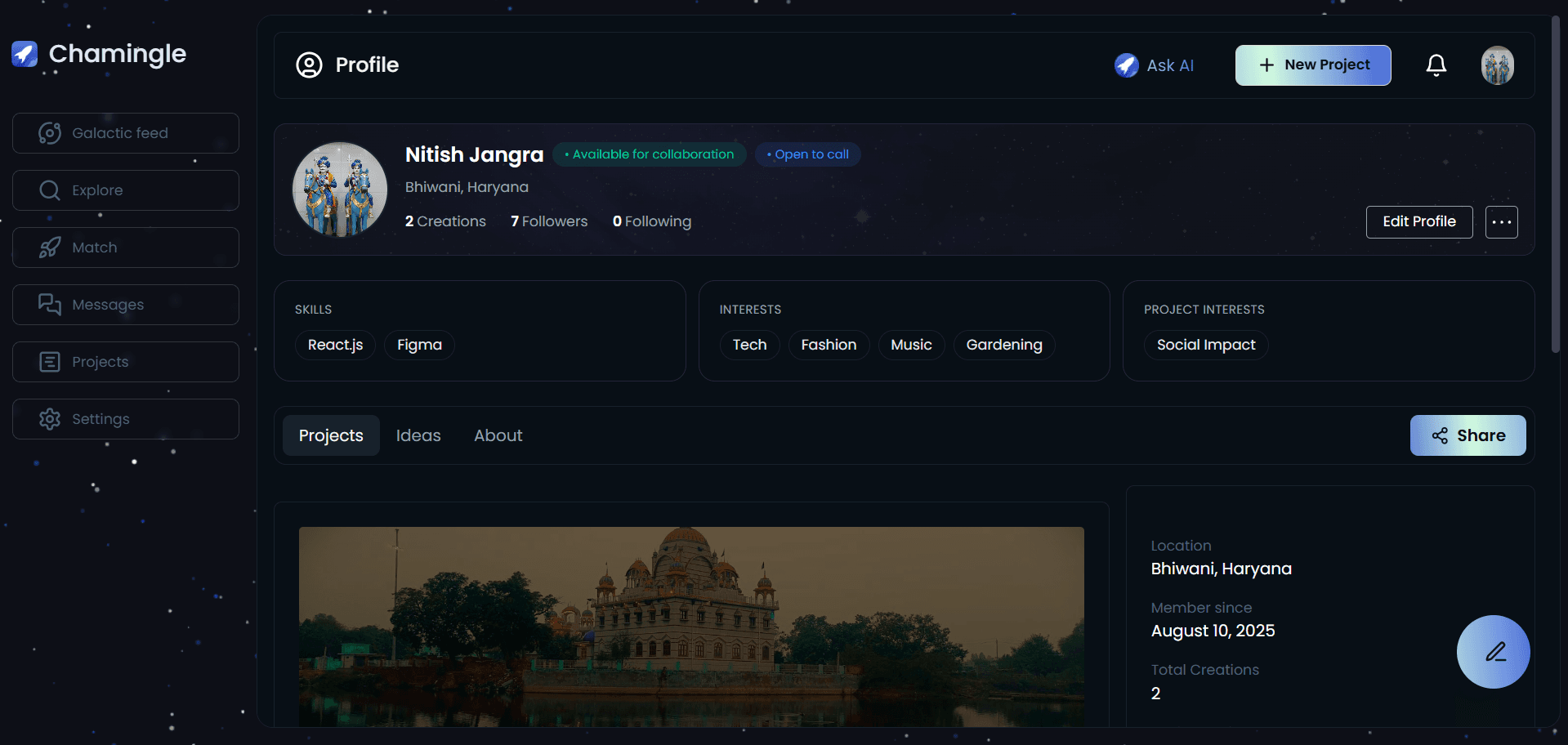 Chamingle – AI-Powered Collaboration Platform screenshot 3